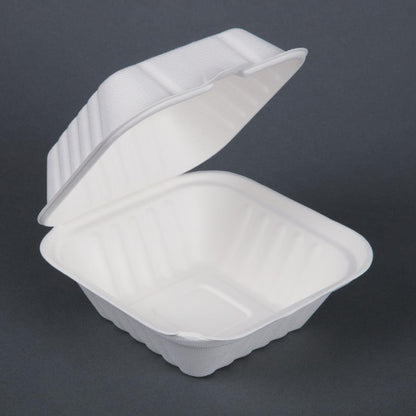 Fiesta Compostable Hinged Container 149mm (Pack of 500) • PAS-DW246