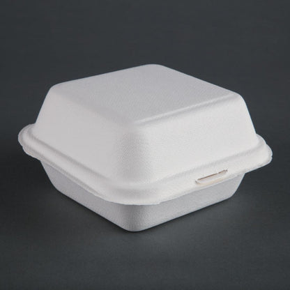 Fiesta Compostable Hinged Container 153mm (Pack of 500) • PAS-DW247