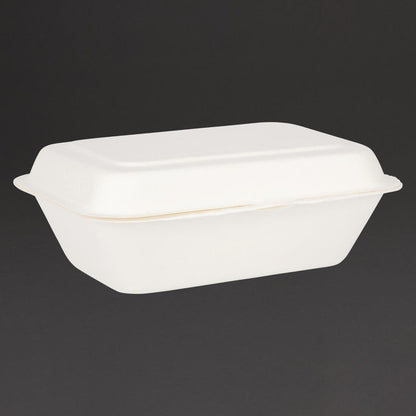 Fiesta Compostable Hinged Container 182mm (Pack of 250) • PAS-DW248