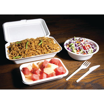 Fiesta Green Compostable Hinged Container 64x161x248mm (250 Pack) (Size: 64x161x248mm | Pack of 250) • PAS-DW249