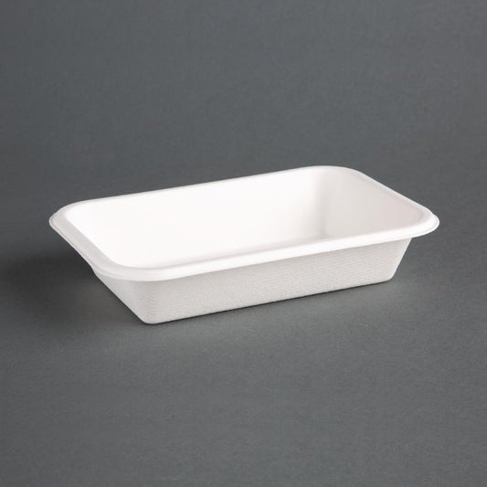 Fiesta Compostable Bagasse Food Trays 455ml (Pack of 50) • PAS-DW347