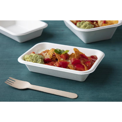 Fiesta Compostable Bagasse Food Trays 455ml (50 Pack) (455ml | Pack of 50) • PAS-DW347