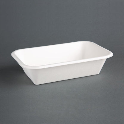 Fiesta Compostable Bagasse Food Trays 910ml (Pack of 50) • PAS-DW349