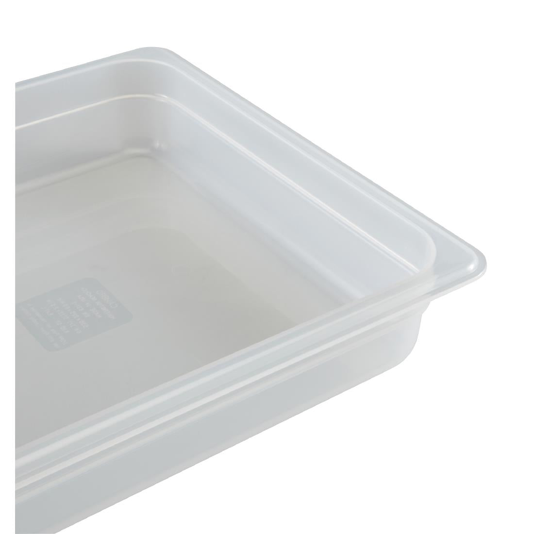 Cambro Polypropylene Gastronorm Tray - Translucent - 1/1 100mm • PAS-DW500