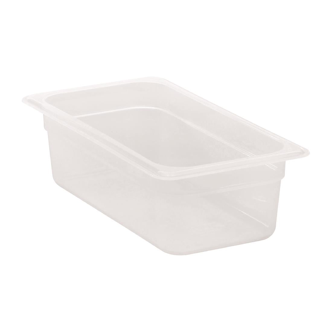 Cambro Polypropylene Gastronorm Tray - Translucent  - 1/3 100mm • PAS-DW504