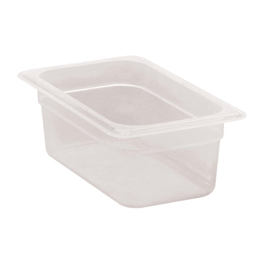 Cambro Polypropylene Gastronorm Tray - Translucent  - 1/4 100mm • PAS-DW506