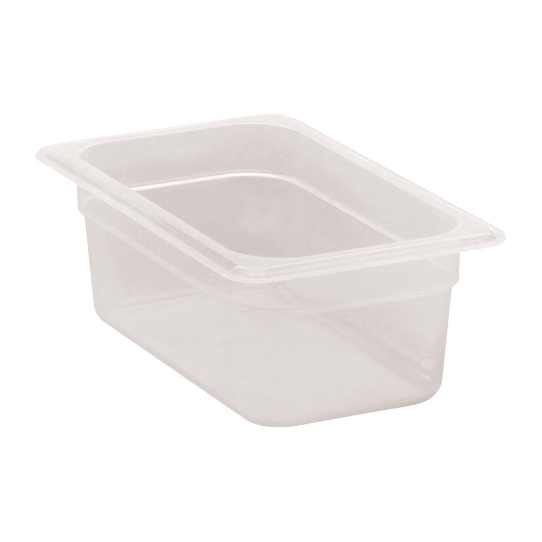 Cambro Polypropylene Gastronorm Tray - Translucent  - 1/4 100mm • PAS-DW506
