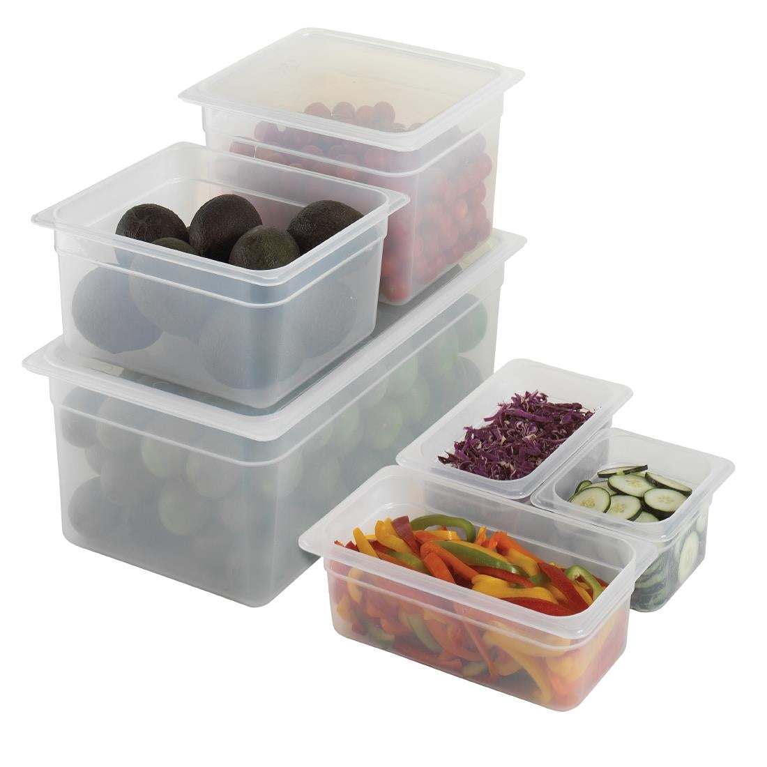 Cambro Polypropylene Gastronorm Tray - Translucent  - 1/4 100mm • PAS-DW506