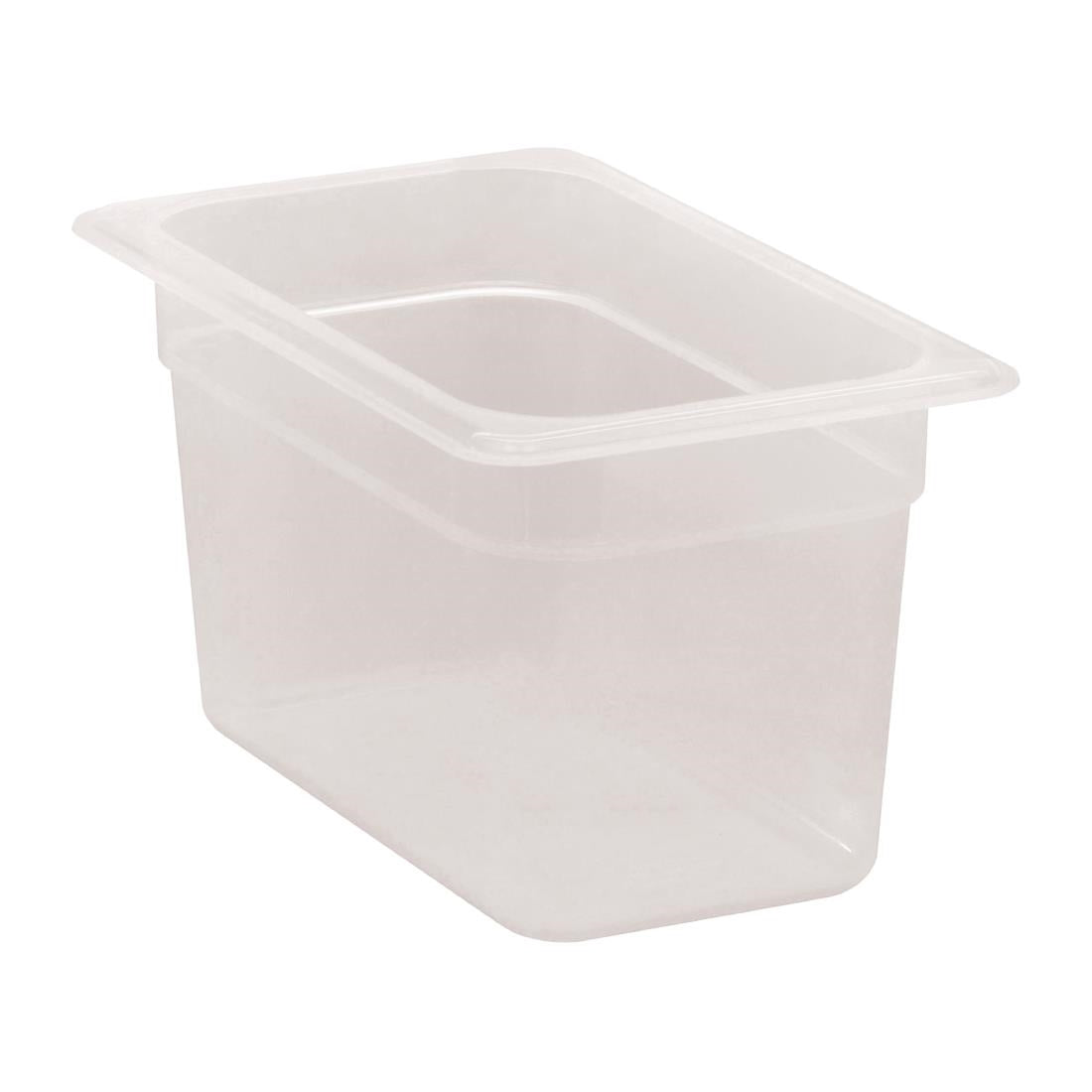 Cambro Polypropylene Gastronorm Tray - Translucent  - 1/4 150mm • PAS-DW507