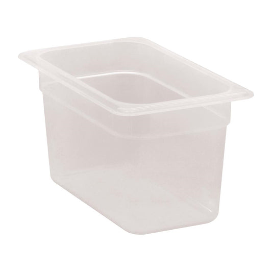 Cambro Polypropylene Gastronorm Tray - Translucent  - 1/4 150mm • PAS-DW507