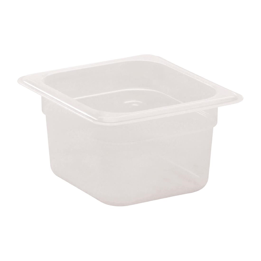 Cambro Polypropylene Gastronorm Tray - Translucent  - 1/6 100mm • PAS-DW508