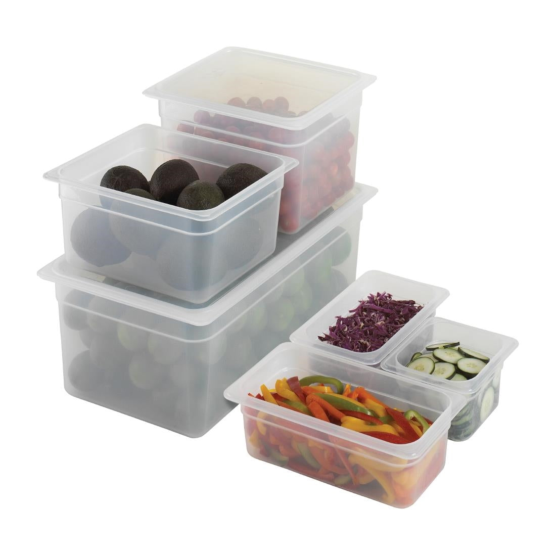 Cambro Polypropylene Gastronorm Tray - Translucent  - 1/6 100mm • PAS-DW508