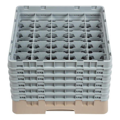 Cambro Camrack Beige 25 Compartments Max Glass Height 298mm • PAS-DW557