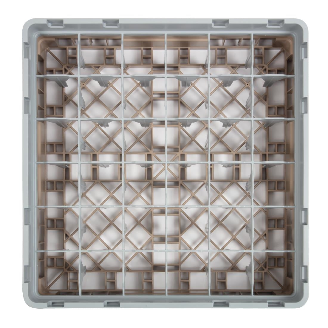 Cambro Camrack Beige 36 Compartments Max Glass Height 92mm • PAS-DW558