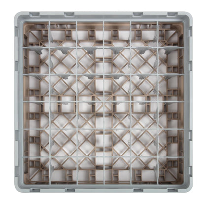 Cambro Camrack Beige 36 Compartments Max Glass Height 92mm • PAS-DW558