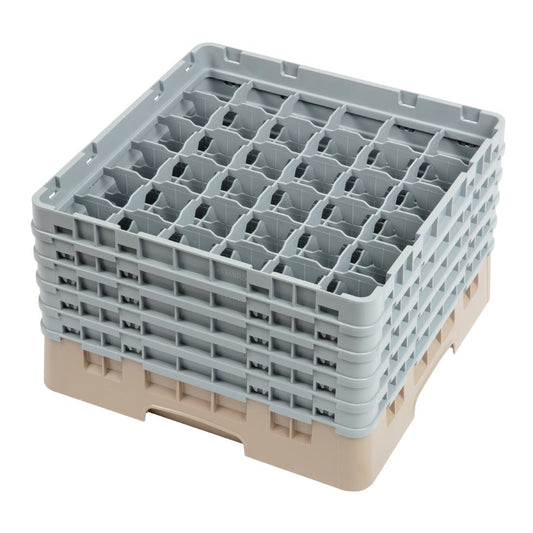 Cambro Camrack Beige 36 Compartments Max Glass Height 257mm • PAS-DW559