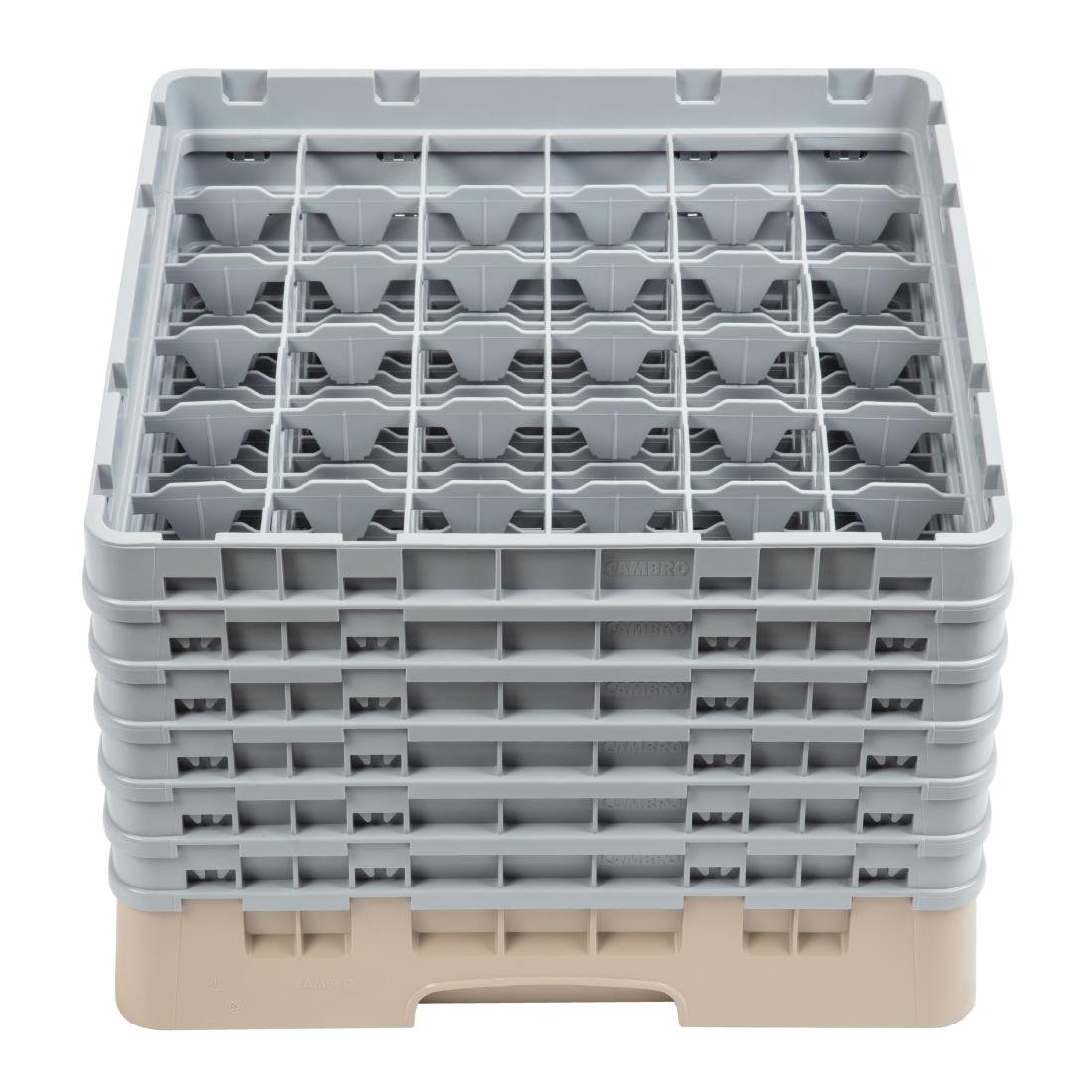 Cambro Camrack Beige 36 Compartments Max Glass Height 298mm • PAS-DW560