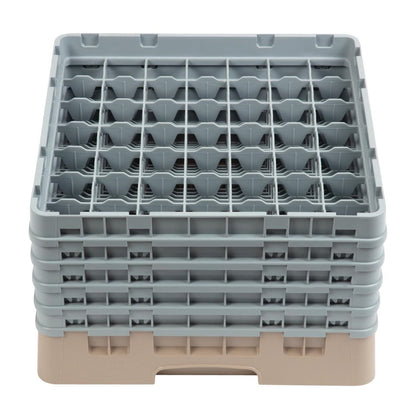 Cambro Camrack Beige 49 Compartments Max Glass Height 257mm • PAS-DW562