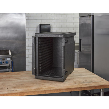 Cambro GOBOX EPP400 Front Loading GN Pan Carrier - Black - 86Ltr - 640x440x625mm • PAS-DW565