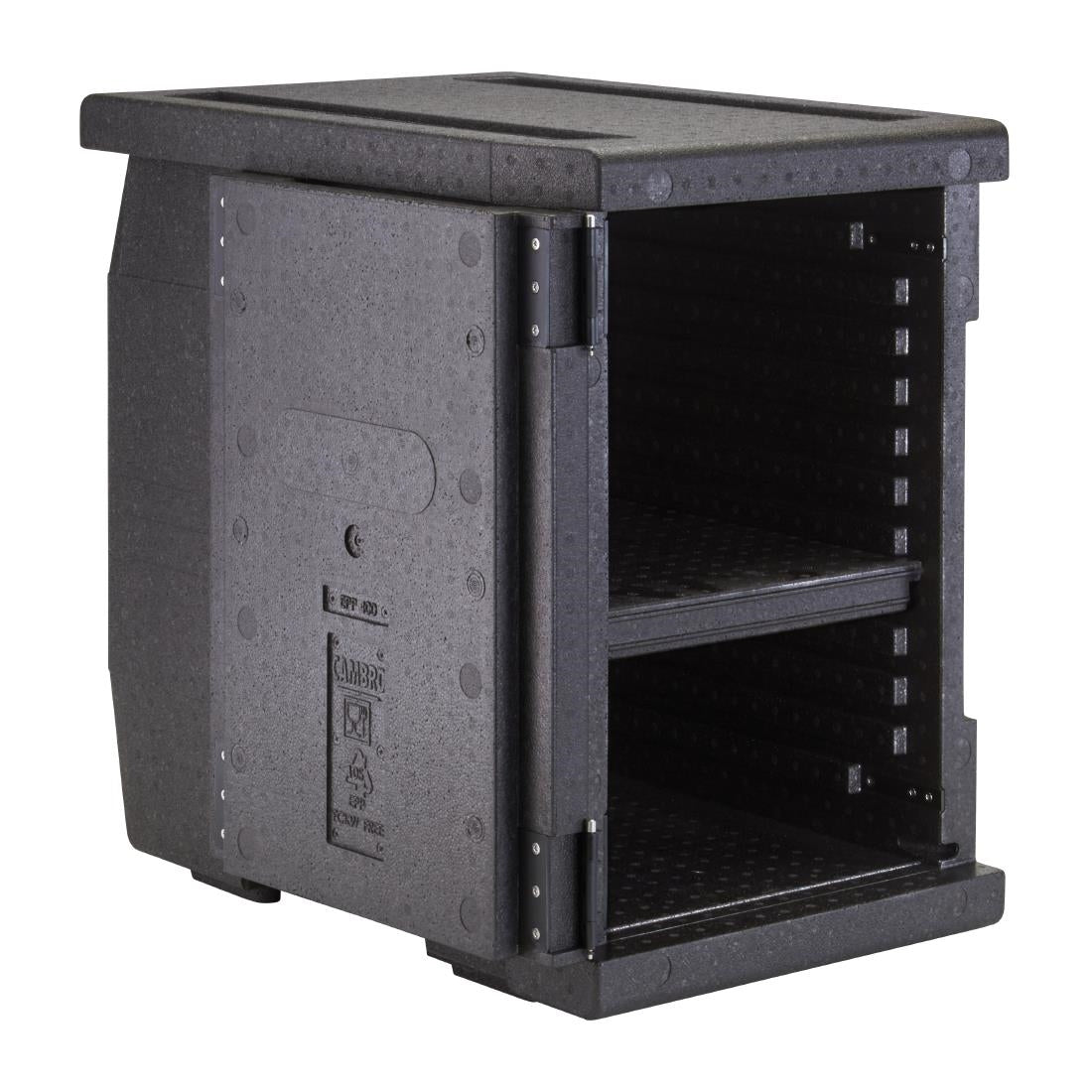 Cambro GOBOX EPP400 Front Loading GN Pan Carrier - Black - 86Ltr - 640x440x625mm • PAS-DW565