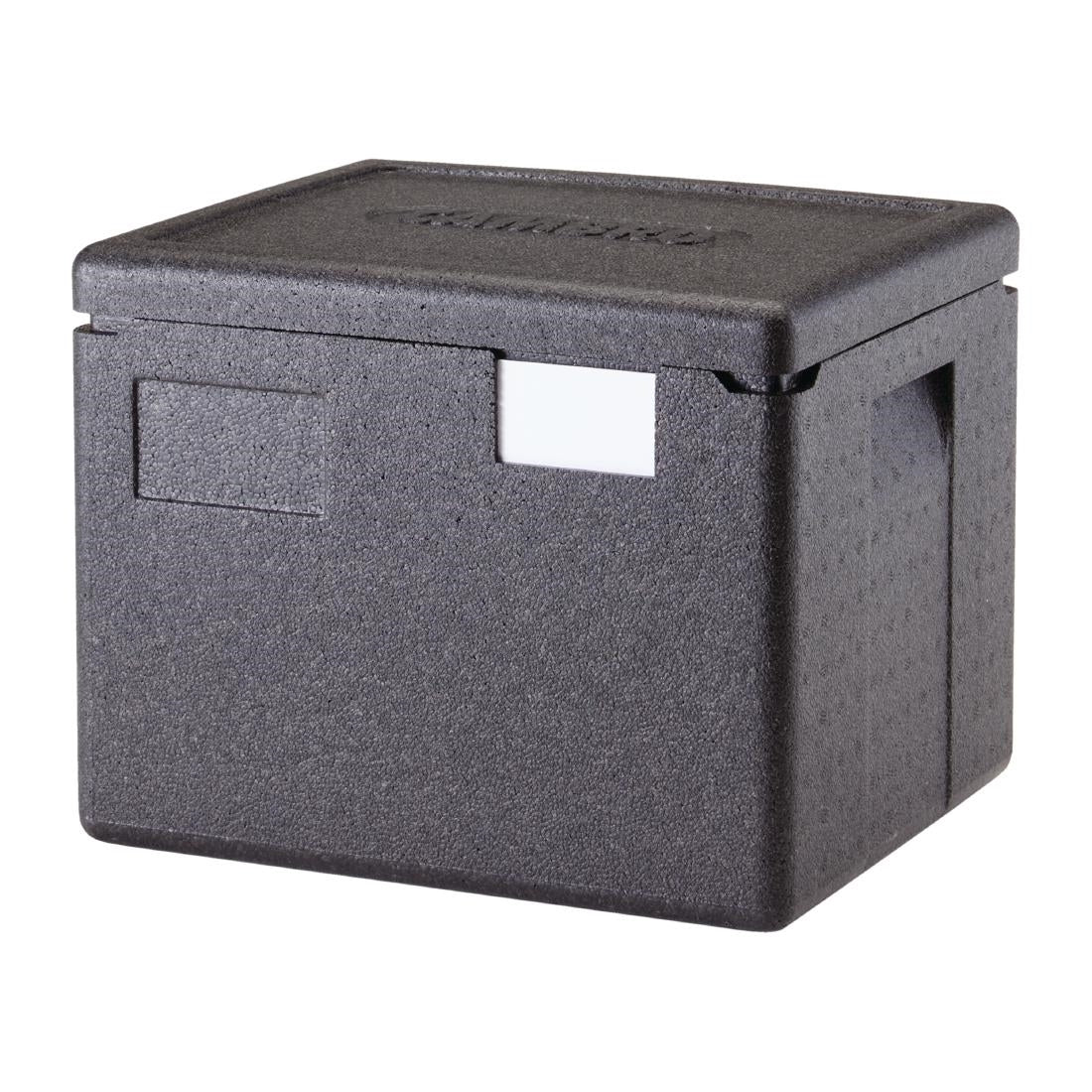 Cambro GOBOX EPP280 Top Loading GN Pan Carrier for 1/2 x 200mm Pans - Black • PAS-DW571