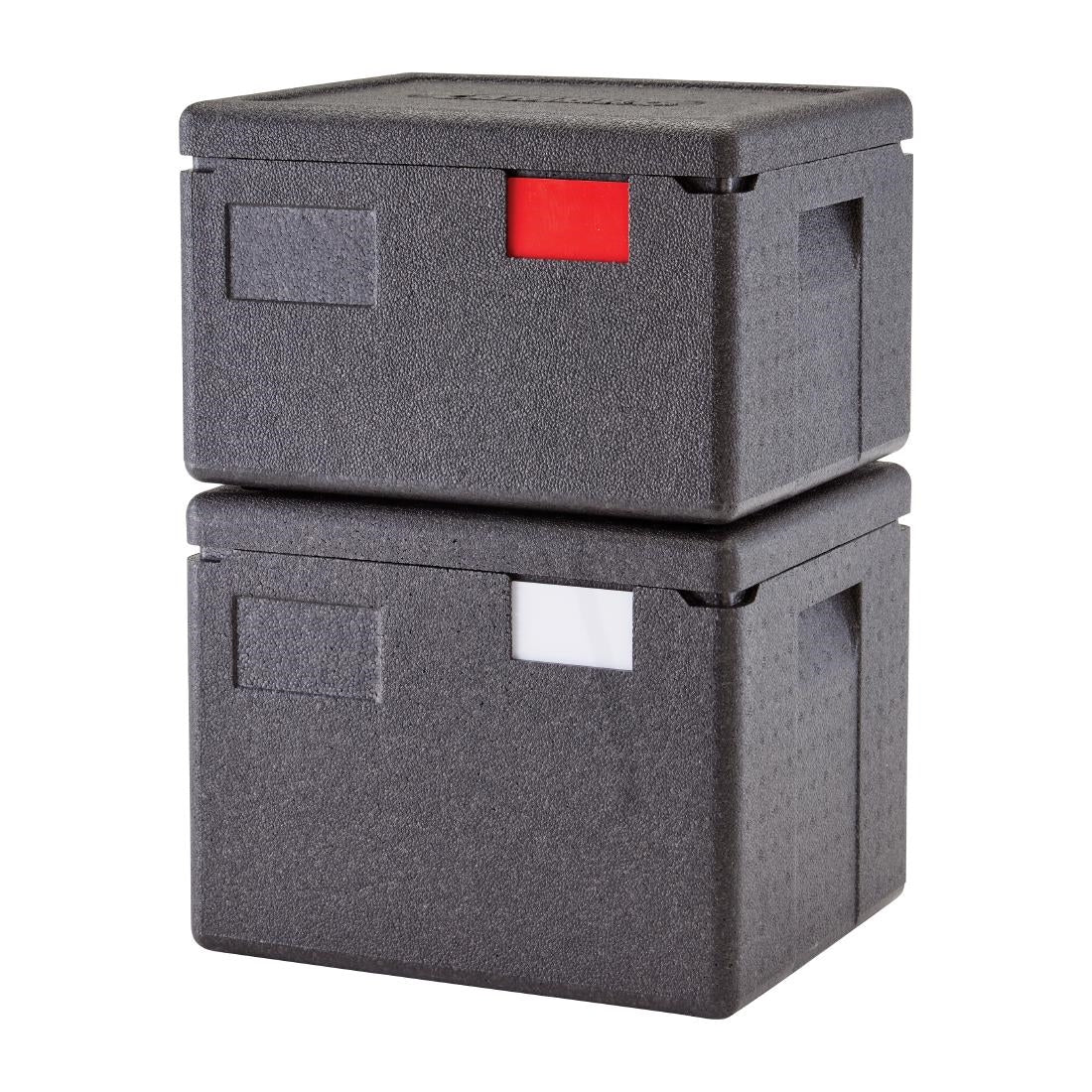 Cambro GOBOX EPP280 Top Loading GN Pan Carrier for 1/2 x 200mm Pans - Black • PAS-DW571