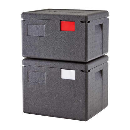 Cambro GOBOX EPP280 Top Loading GN Pan Carrier for 1/2 x 200mm Pans - Black • PAS-DW571