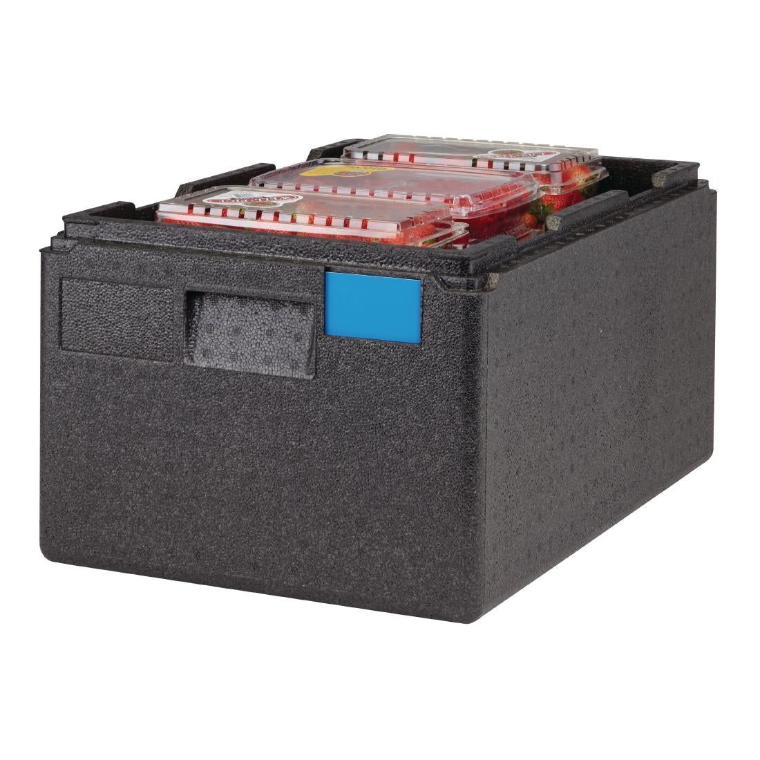 Cambro GOBOX EPP180 Top Loading GN Pan Carrier for 1/1 x 200mm Pans - Black • PAS-DW574
