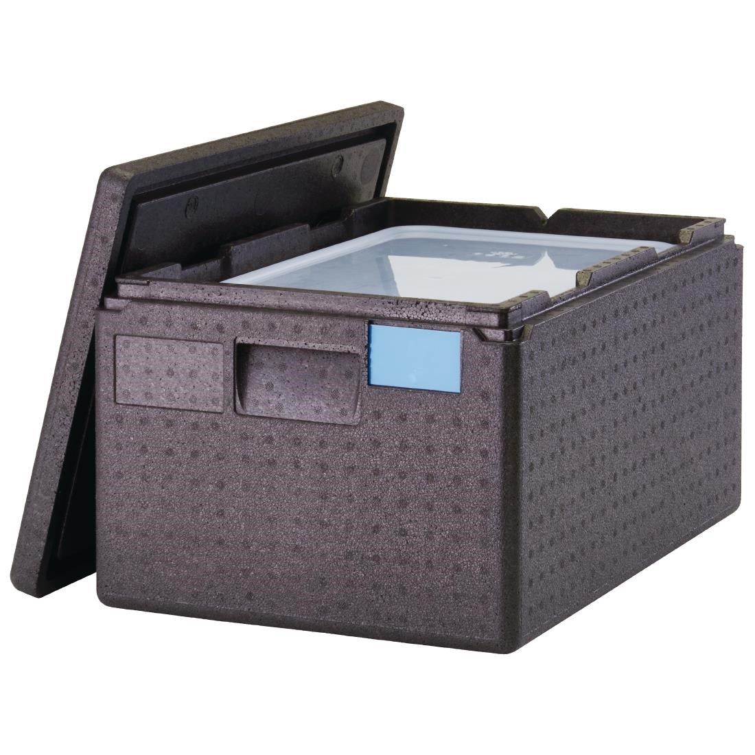 Cambro GOBOX EPP180 Top Loading GN Pan Carrier for 1/1 x 200mm Pans - Black • PAS-DW574