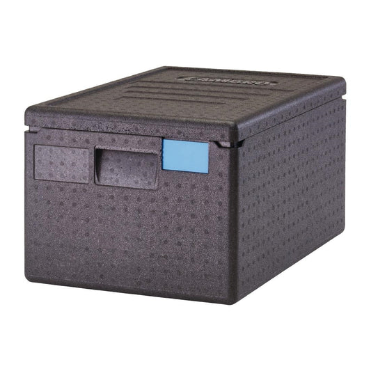 Cambro GOBOX EPP180 Top Loading GN Pan Carrier for 1/1 x 200mm Pans - Black • PAS-DW574