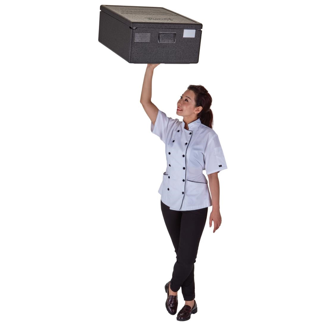 Cambro GOBOX EPP4060 Top Loading Sheet Pan Carrier - Black - 400x600mm - 53Ltr (Stores 1 x 200mm deep 60x40cm crate) • PAS-DW581