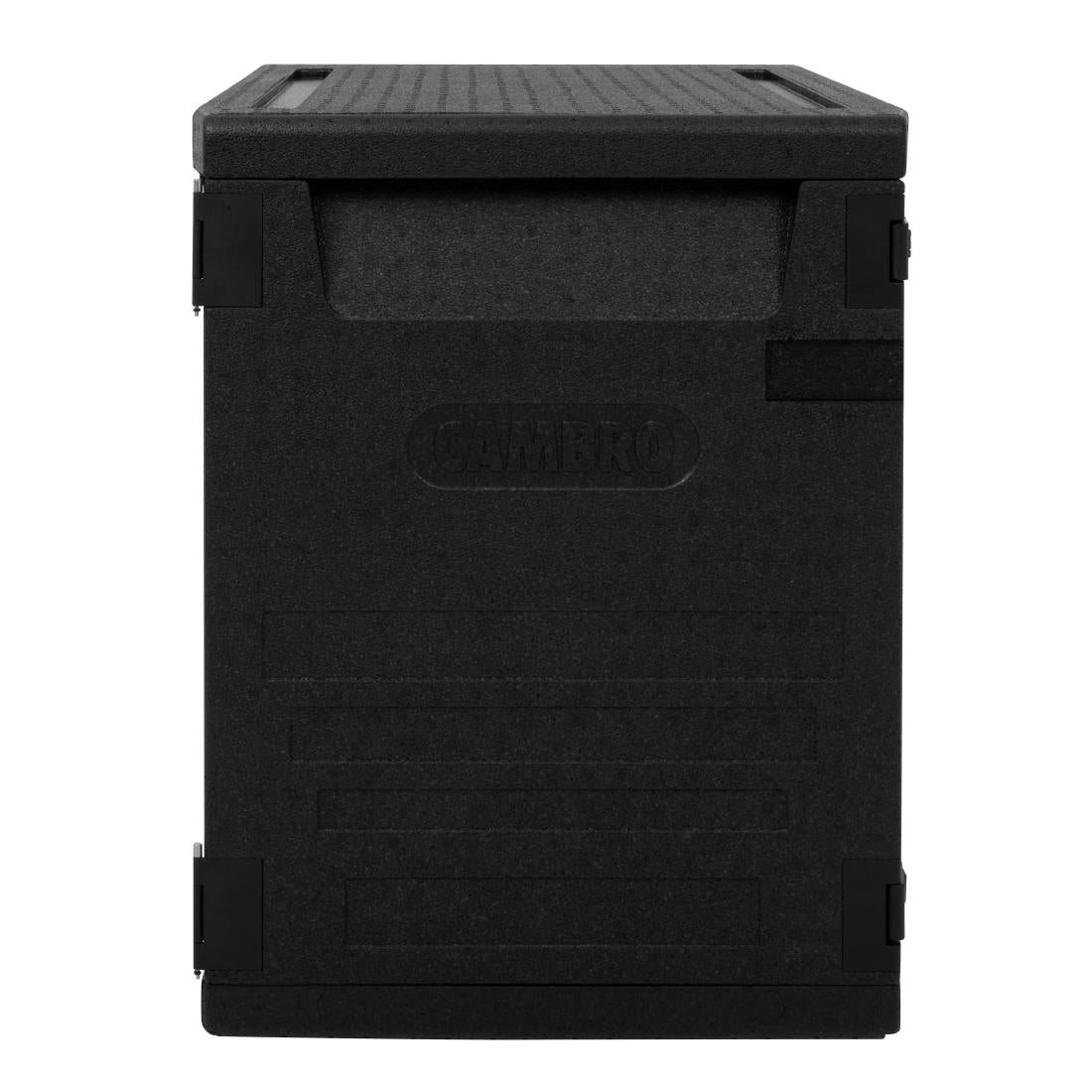 Cambro GOBOX EPP4060 Front Loading Sheet Pan Carrier - Black - 400x600mm -126Ltr (Stores 6 x 60x40cm crates | 126Ltr) • PAS-DW583
