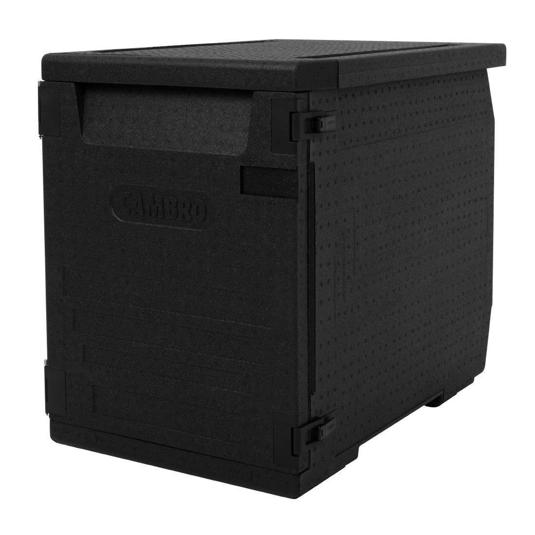 Cambro GOBOX EPP4060 Front Loading Sheet Pan Carrier - Black - 400x600mm -126Ltr (Stores 6 x 60x40cm crates | 126Ltr) • PAS-DW583