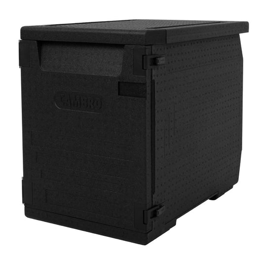 Cambro GOBOX EPP4060 Front Loading Sheet Pan Carrier - Black - 400x600mm -126Ltr (Stores 6 x 60x40cm crates | 126Ltr) • PAS-DW583