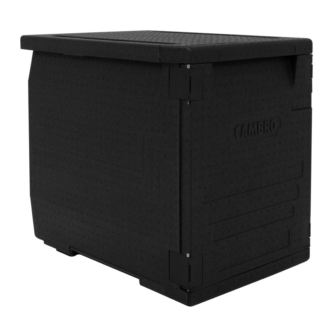 Cambro GOBOX EPP4060 Front Loading Sheet Pan Carrier - Black - 400x600mm -126Ltr (Stores 6 x 60x40cm crates | 126Ltr) • PAS-DW583