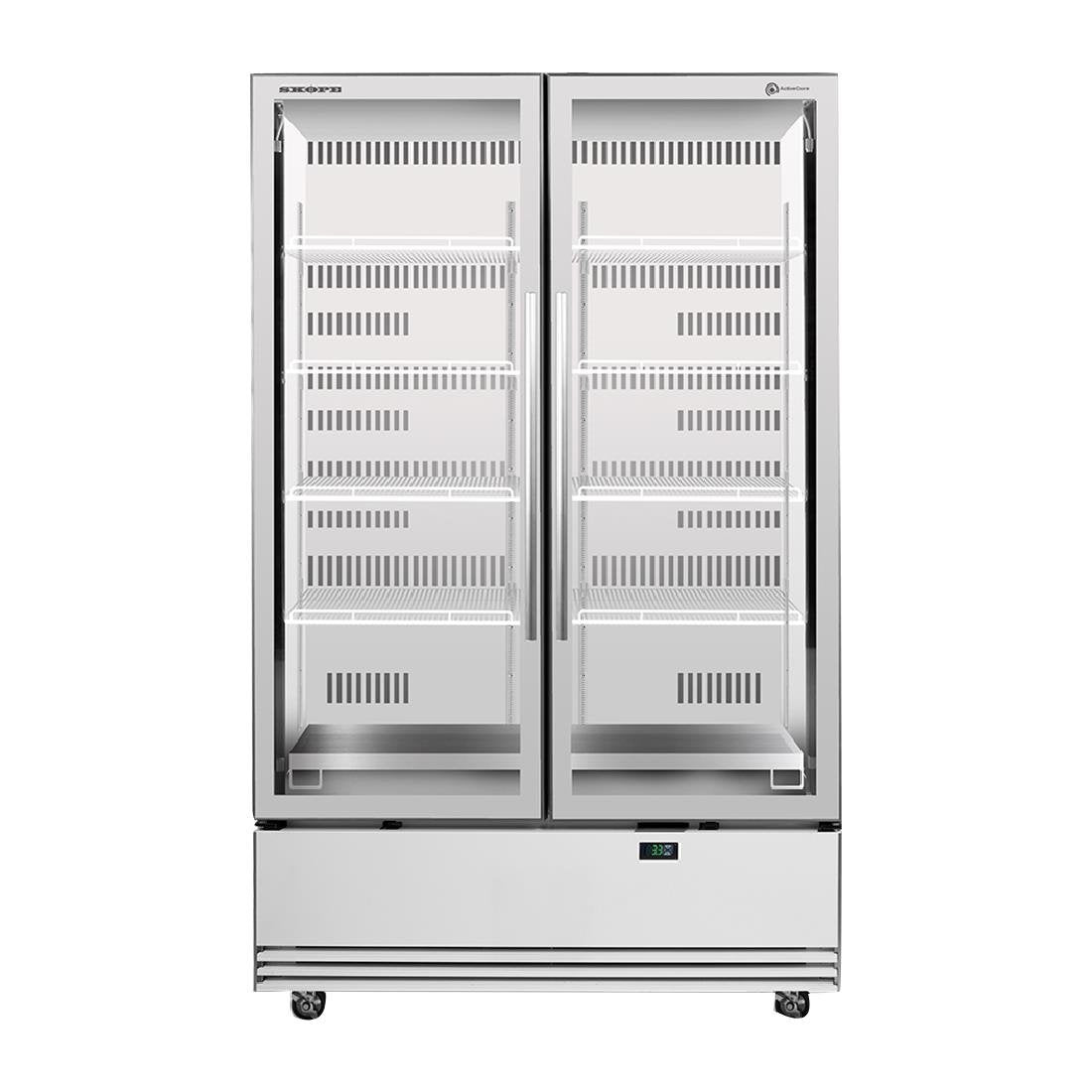 Skope BME ActiveCore BME1200N-A Ultra Efficient Vertical Double Glass Door Chiller • PAS-DW958