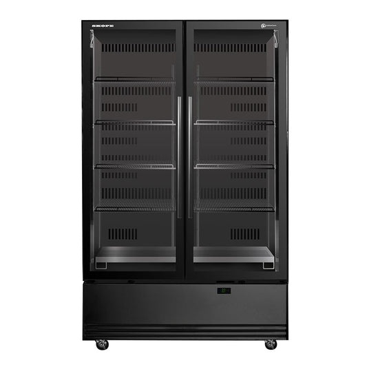 Skope BME ActiveCore BME1200N-A Vertical Double Glass Door Chill Black • PAS-DW959