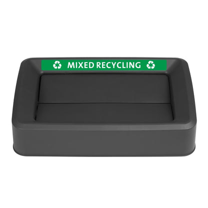 Jantex 60/80Ltr Slim Bin Lid Black (Compatible with Jantex Slim Bins - FX149/DX965/DX966) • PAS-DX179