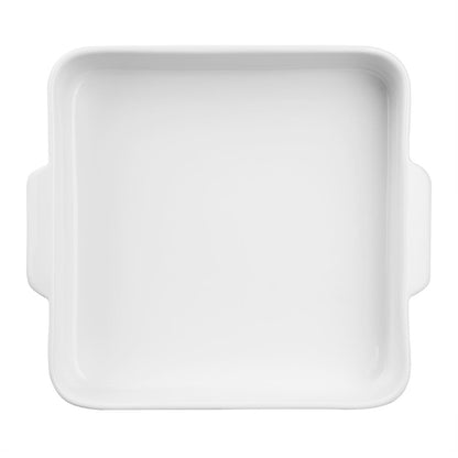 Olympia Whiteware Square Eared Roaster - 200x180x40mm (3 Pack) (Dimensions: 200(L)x 180(W)x 40(D)mm | Pack Quantity: 3) • PAS-DX387