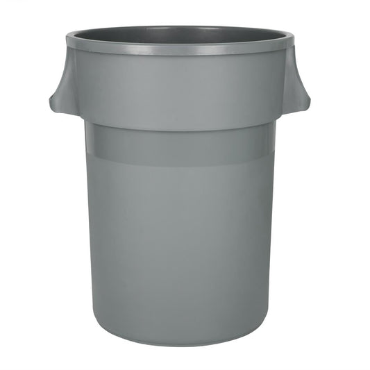 Jantex Heavy-Duty Round Bin Grey 160Ltr (Material: Polypropylene | 795(H)x695(L)x607(W)mm) • PAS-DX498