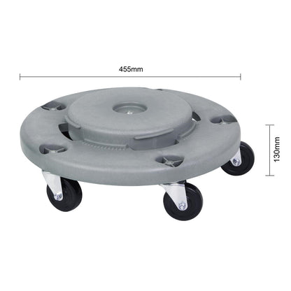 Jantex Dolly for 160Ltr Heavy-Duty Round Bin (For use with Jantex's 160Ltr Heavy Duty Bin - DX498) • PAS-DX499