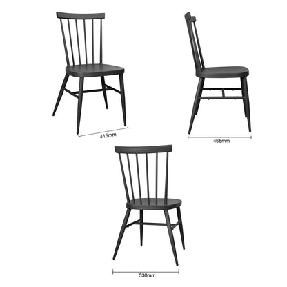 Bolero Windsor Aluminium Black Chairs (4 Pack) (Pack Quantity: 4) • PAS-DX686