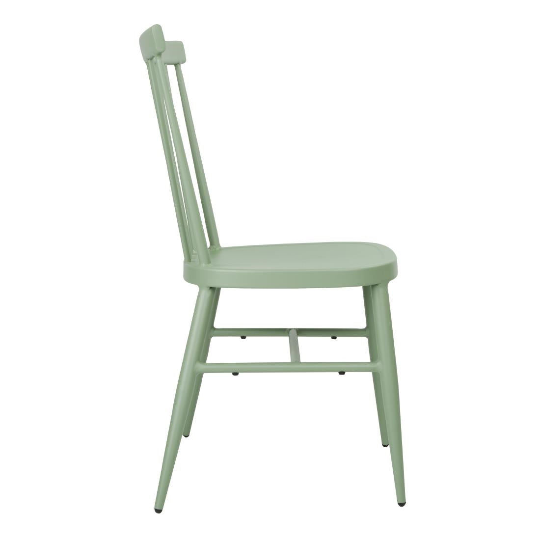 Bolero Windsor Aluminium Green Chairs (4 Pack) (Pack Quantity: 4) • PAS-DX687