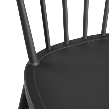 Bolero Windsor Aluminium Black High Stools (2 Pack) (Pack of 2) • PAS-DX688