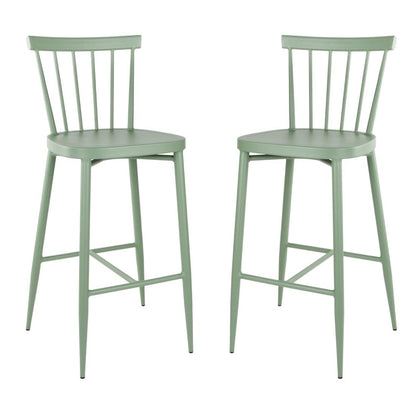 Bolero Windsor Aluminium Green High Stools (2 Pack) (Pack Quantity: 2) • PAS-DX689