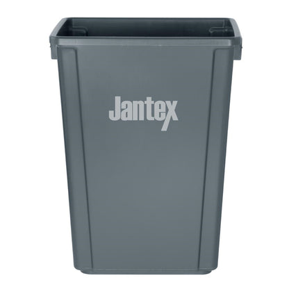 Jantex Slim Bin 60Ltr Grey (Space-saving design. Material: Polypropylene. 600(H)x455(W)x312(D)mm) • PAS-DX965