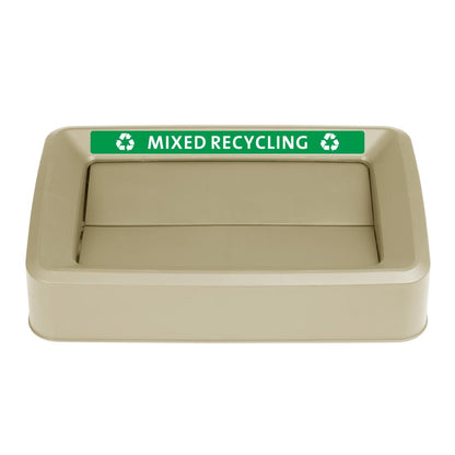 Jantex 60/80Ltr Slim Bin Lid Beige (Compatible with Jantex Slim Bins - FX149/DX965/DX966) • PAS-DX967