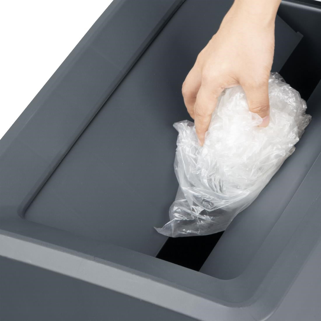 Jantex 60/80Ltrs Slim Bin Lid Grey (Compatible with Jantex Slim Bins - FX149/DX965/DX966) • PAS-DX968