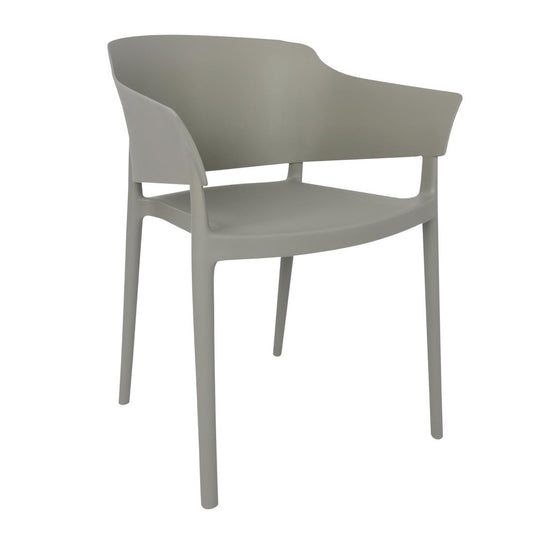 Bolero Lorenzo Cafe Chairs Medium Grey (2 Pack) (Pack Quantity: 2) • PAS-DX970