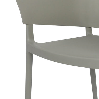 Bolero Lorenzo Cafe Chairs Medium Grey (2 Pack) (Pack Quantity: 2) • PAS-DX970